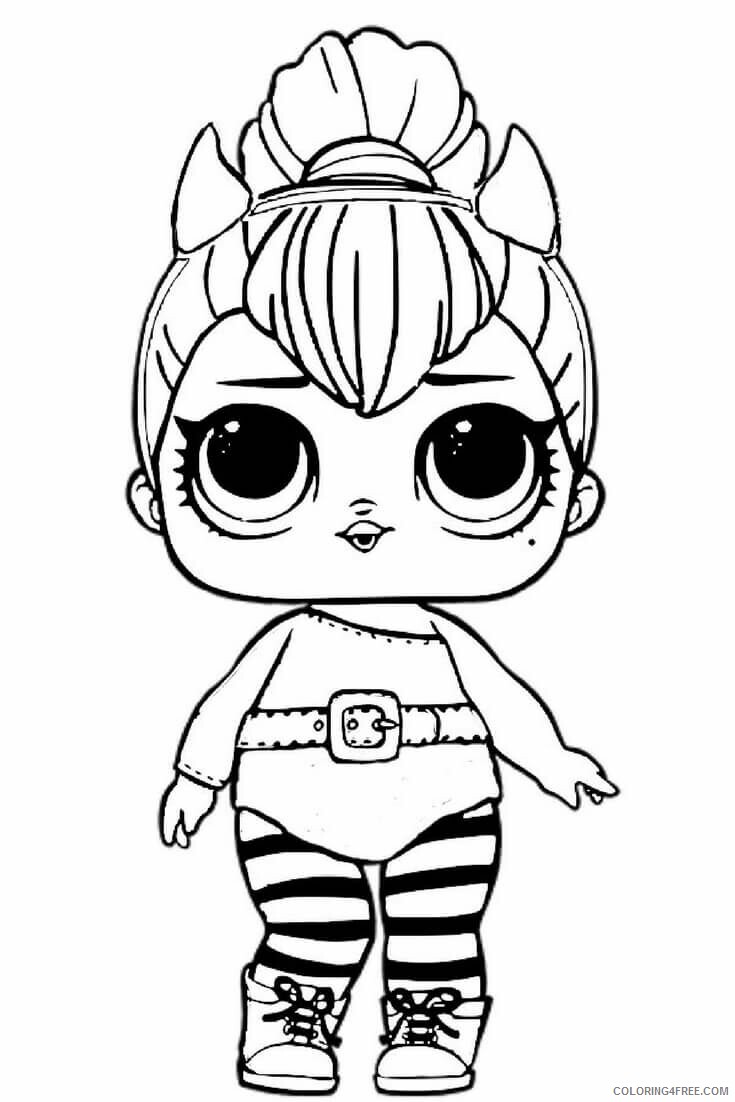 LOL Dolls Coloring Pages for Girls Free LOL Dolls Printable 2021 0779 Coloring4free
