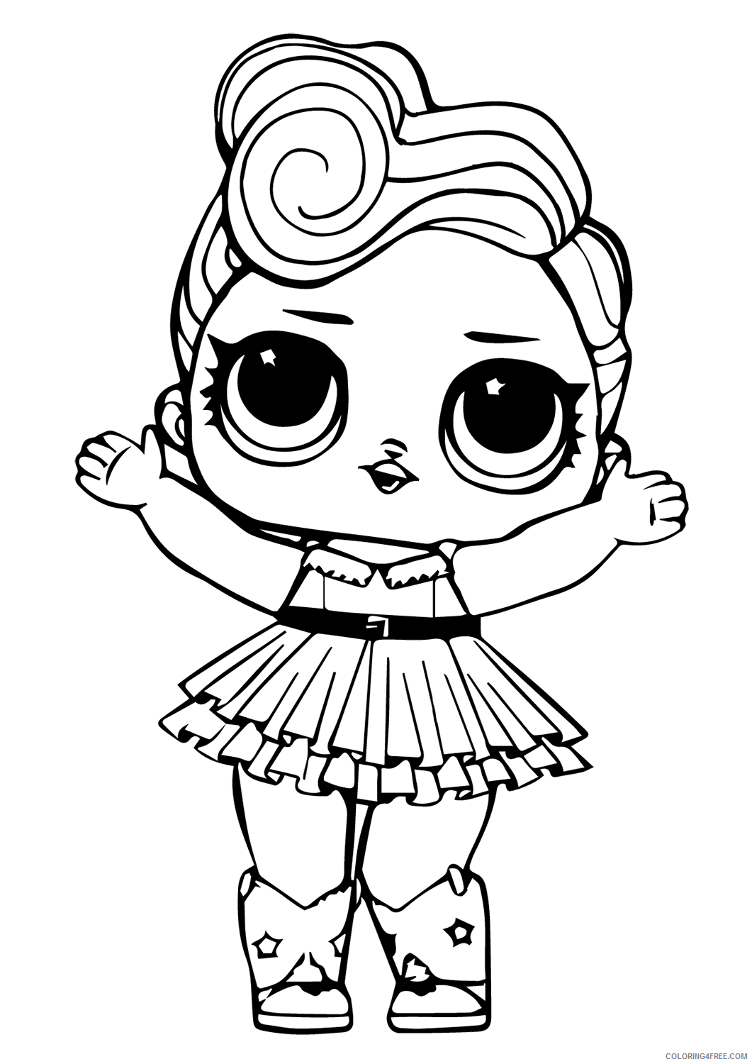 LOL Dolls Coloring Pages for Girls lol doll luxe Printable 2021 0795 Coloring4free