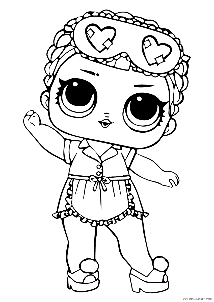 LOL Dolls Coloring Pages for Girls lol doll sleeping bb Printable 2021 0829 Coloring4free