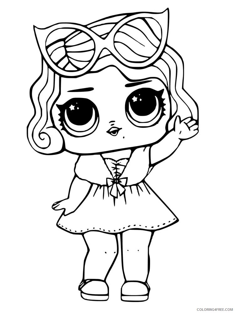 LOL Dolls Coloring Pages for Girls lol dolls 1 Printable 2021 0804 Coloring4free