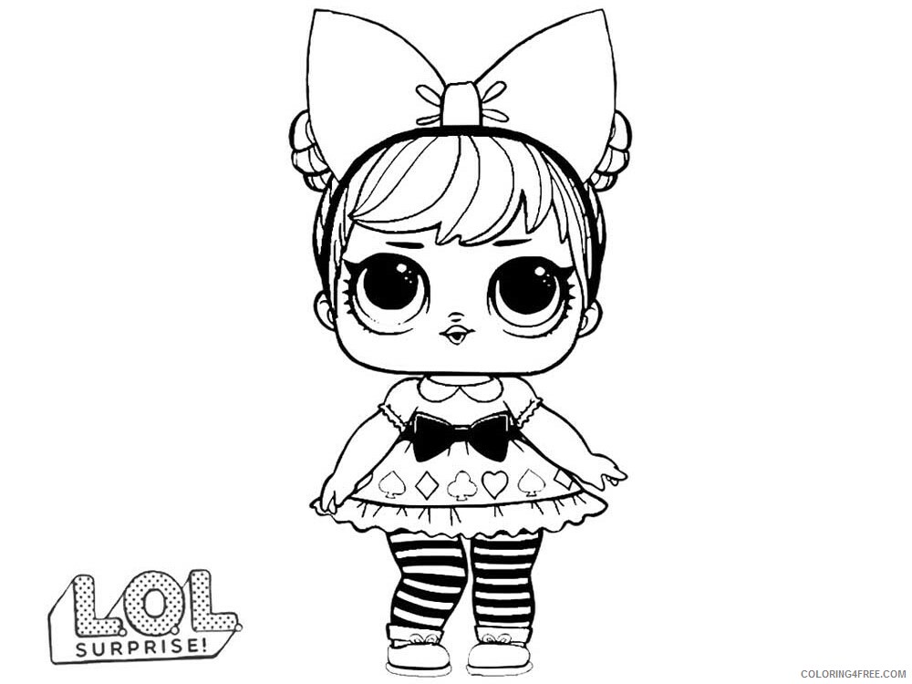 LOL Dolls Coloring Pages for Girls lol dolls 19 Printable 2021 0814 Coloring4free