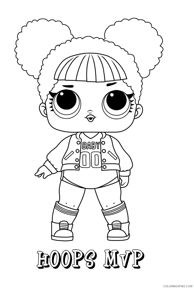 LOL Dolls Coloring Pages for Girls lol surprise dolls Printable 2021 0832 Coloring4free