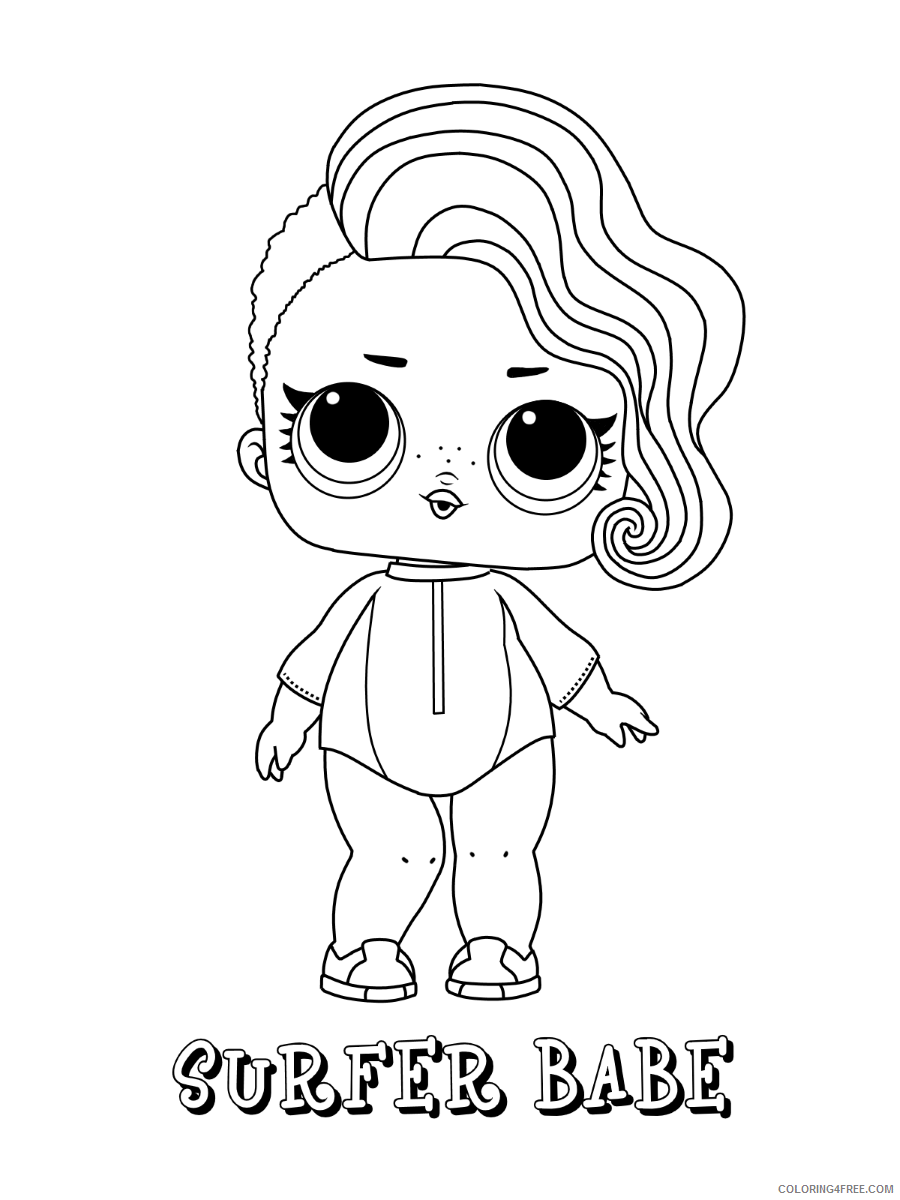 LOL Dolls Coloring Pages for Girls lol_dolls_000 Printable 2021 0780 Coloring4free