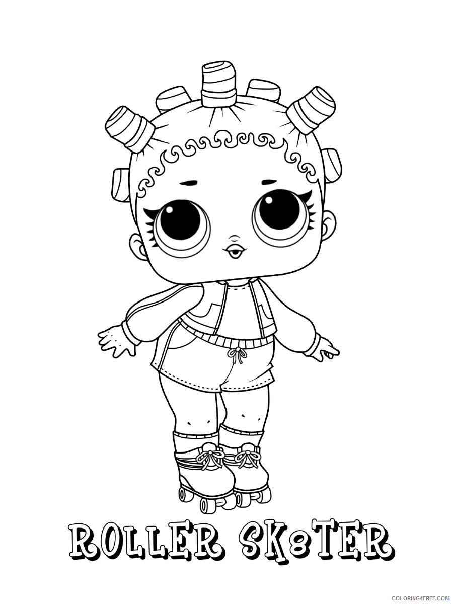 LOL Dolls Coloring Pages for Girls lol_dolls_002 Printable 2021 0781 Coloring4free
