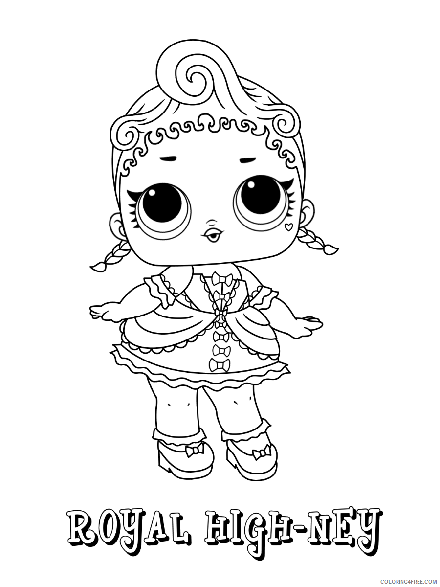 LOL Dolls Coloring Pages for Girls lol_dolls_009 Printable 2021 0785 Coloring4free
