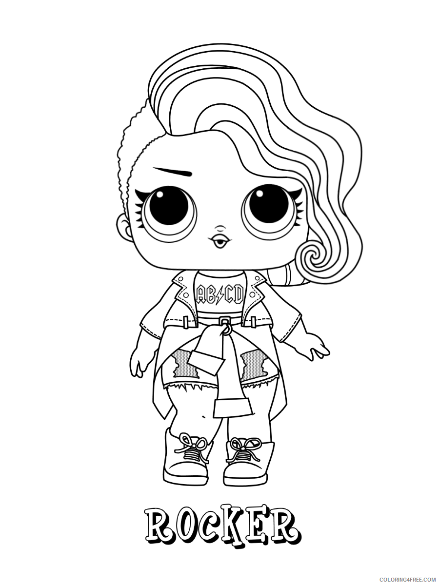 LOL Dolls Coloring Pages for Girls lol_dolls_014 Printable 2021 0787 Coloring4free