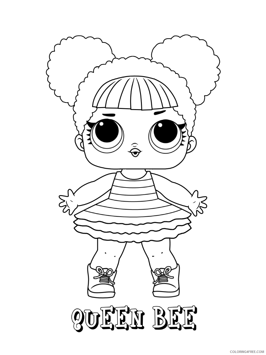 LOL Dolls Coloring Pages for Girls lol_dolls_015 Printable 2021 0788 Coloring4free
