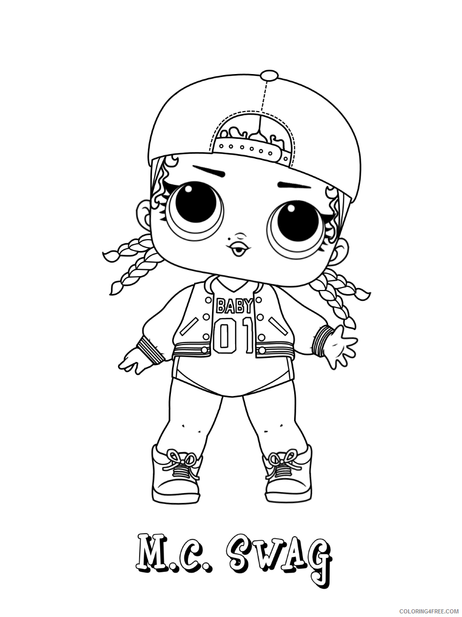LOL Dolls Coloring Pages for Girls lol_dolls_018 Printable 2021 0791 Coloring4free