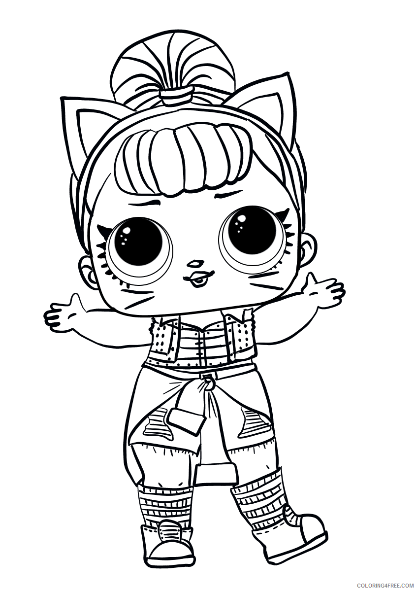 LOL Dolls Coloring Pages for Girls surprise troublemaker Printable 2021 0833 Coloring4free