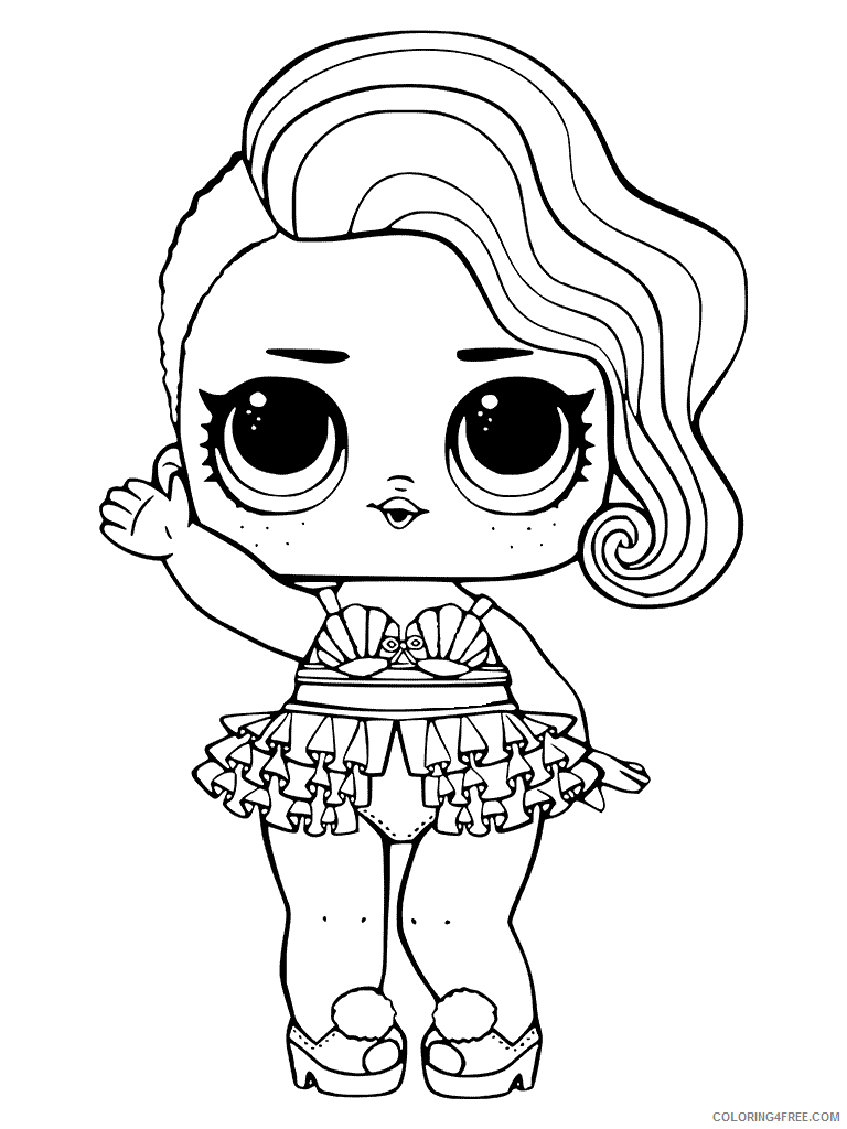 LOL Dolls Coloring Pages for Girls treasure lol surprise doll Printable 2021 0837 Coloring4free