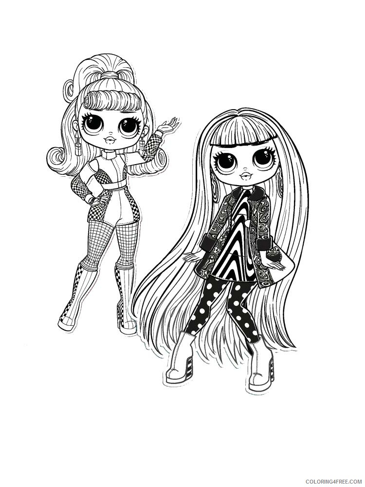 LOL OMG Coloring Pages for Girls lol omg 1 Printable 2021 0838 Coloring4free