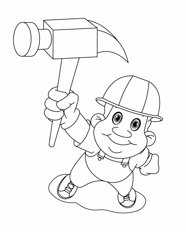 Labor Day Coloring Pages Holiday Labor Day Carpenter Printable 2021 0778 Coloring4free
