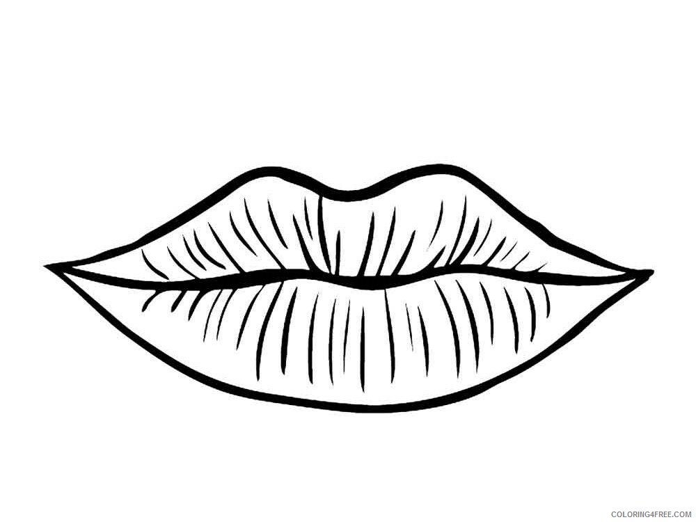 Lips Coloring Pages for Kids lips 3 Printable 2021 429 Coloring4free