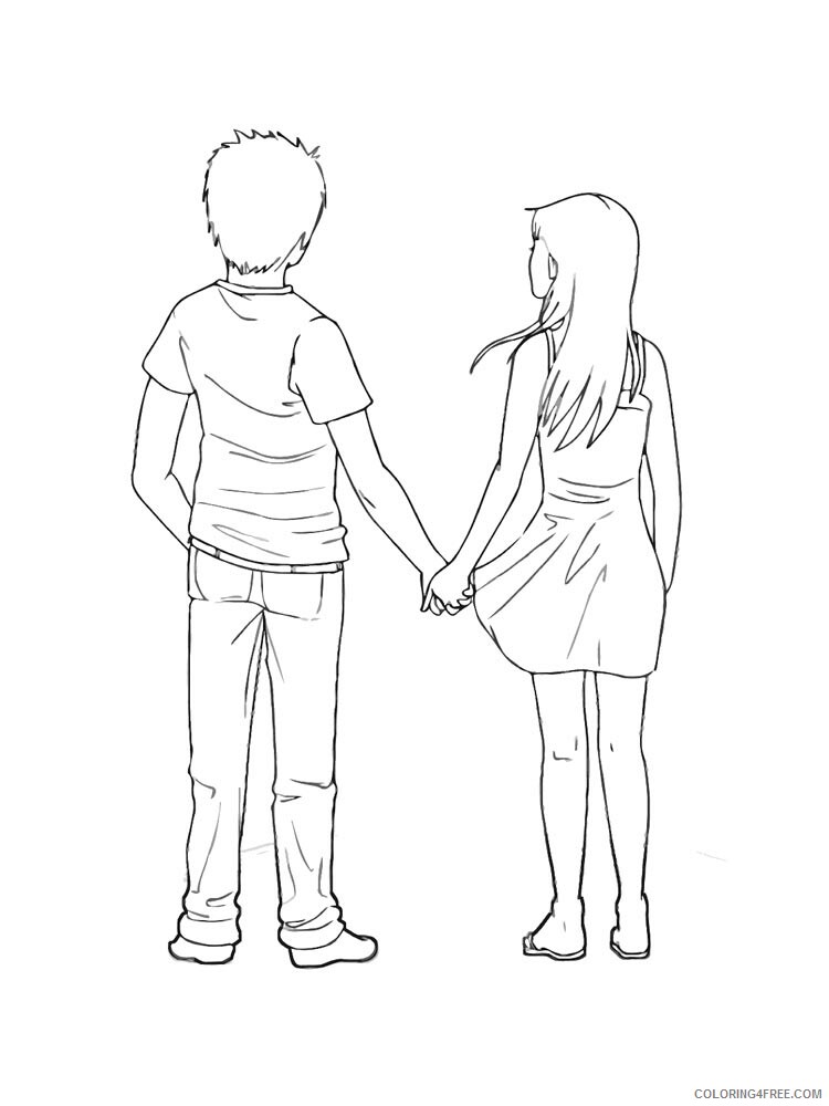 Lovers Coloring Pages for Girls lovers 12 Printable 2021 0856 Coloring4free