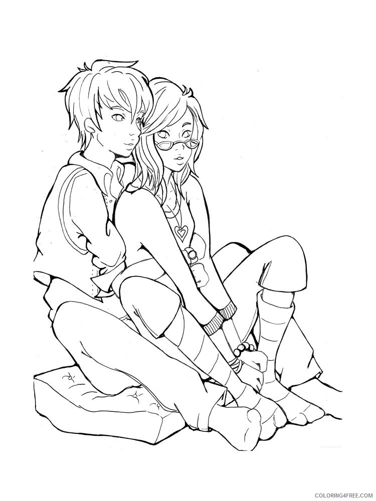 Lovers Coloring Pages for Girls lovers 2 Printable 2021 0862 Coloring4free
