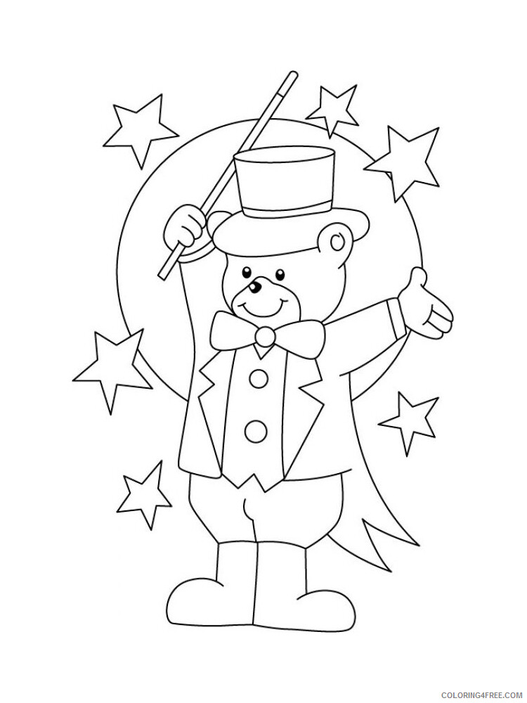 Magician Coloring Pages for Kids Magician 3 Printable 2021 443 Coloring4free