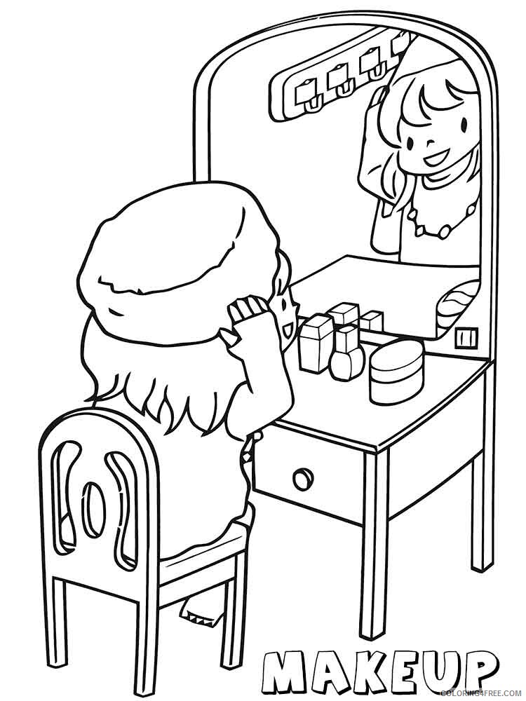 Makeup Coloring Pages for Girls makeup 9 Printable 2021 0889 Coloring4free