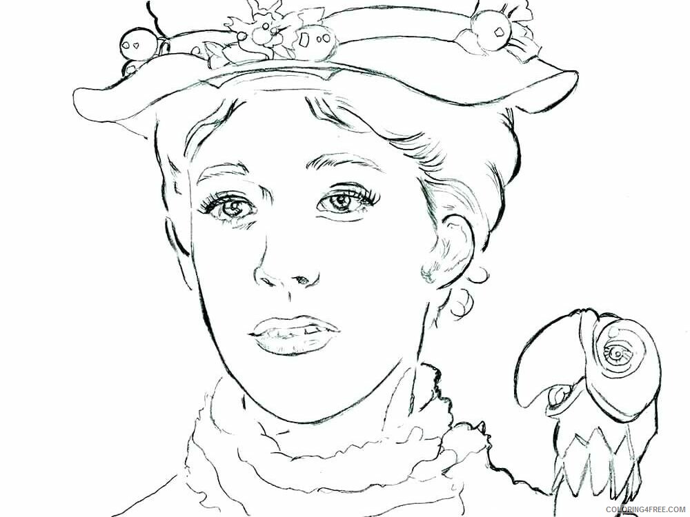 Mary Poppins Coloring Pages for Girls Mary Poppins Printable 2021 0927 Coloring4free