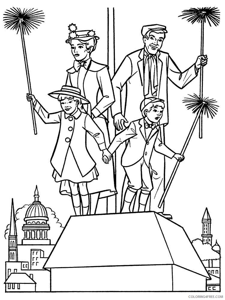 Mary Poppins Coloring Pages for Girls mary poppins 12 Printable 2021 0912 Coloring4free