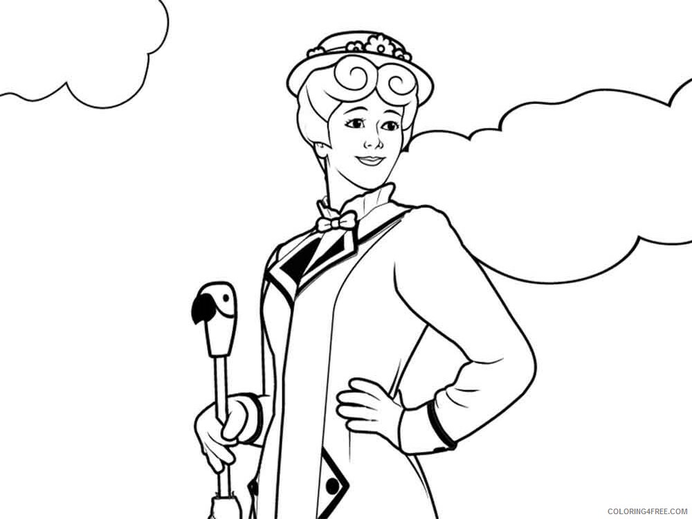 Mary Poppins Coloring Pages for Girls mary poppins 16 Printable 2021 0915 Coloring4free