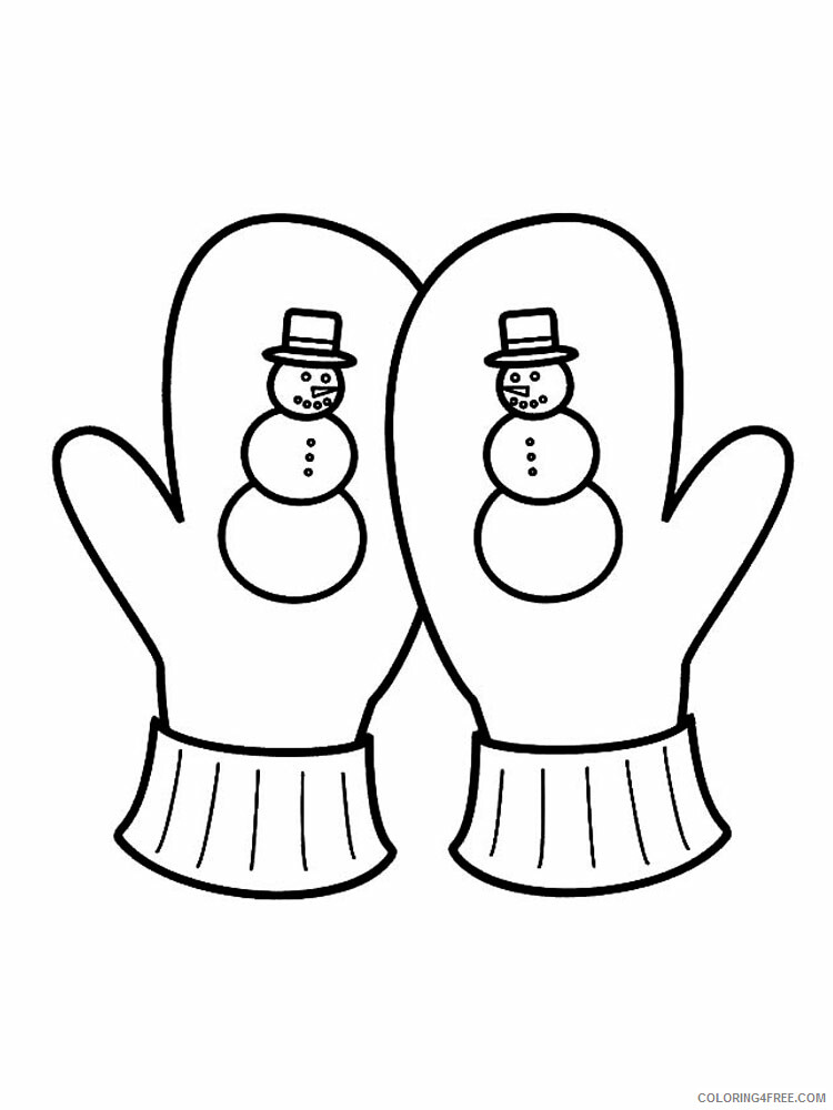 Mittens Coloring Pages for Kids mittens 15 Printable 2021 452 Coloring4free
