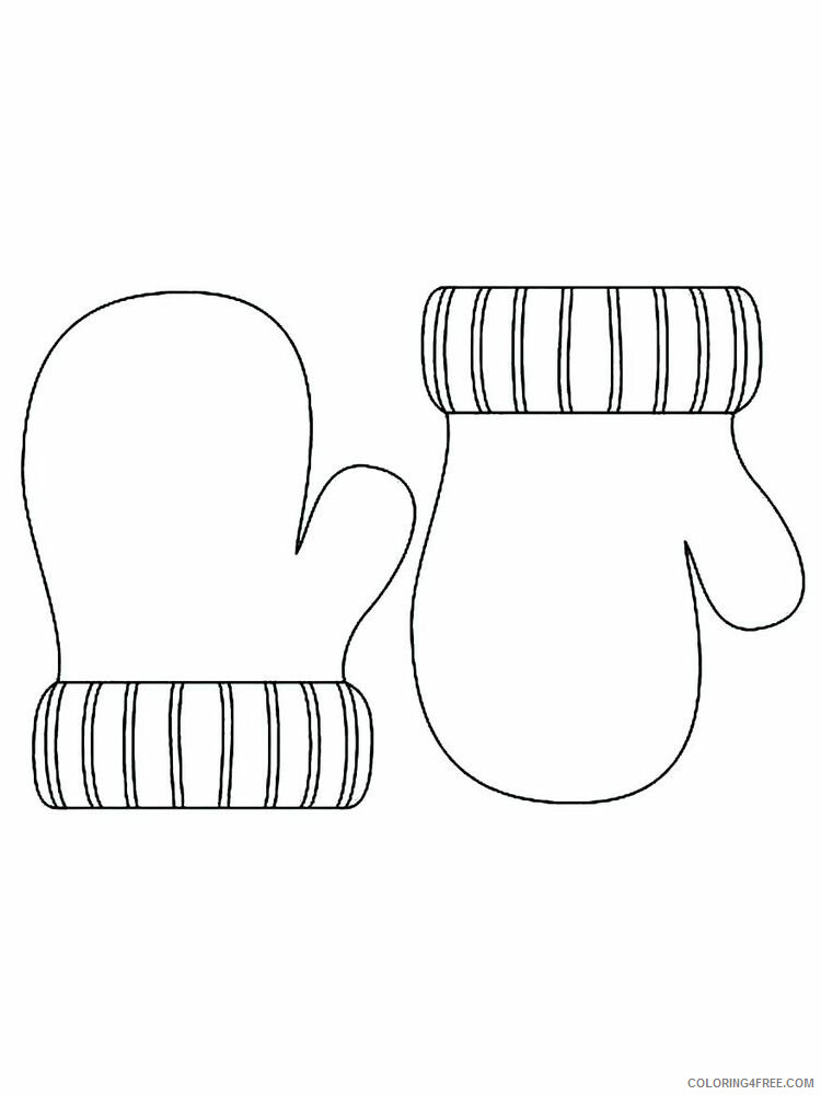 Mittens Coloring Pages for Kids mittens 5 Printable 2021 456 Coloring4free