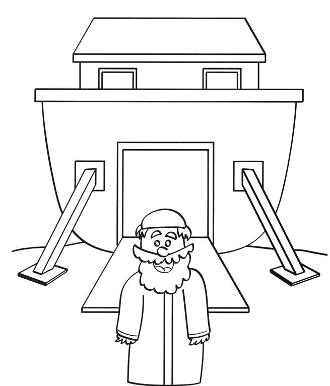 Noahs Ark Coloring Pages for Kids Noah Building his Ark Printable 2021 465 Coloring4free