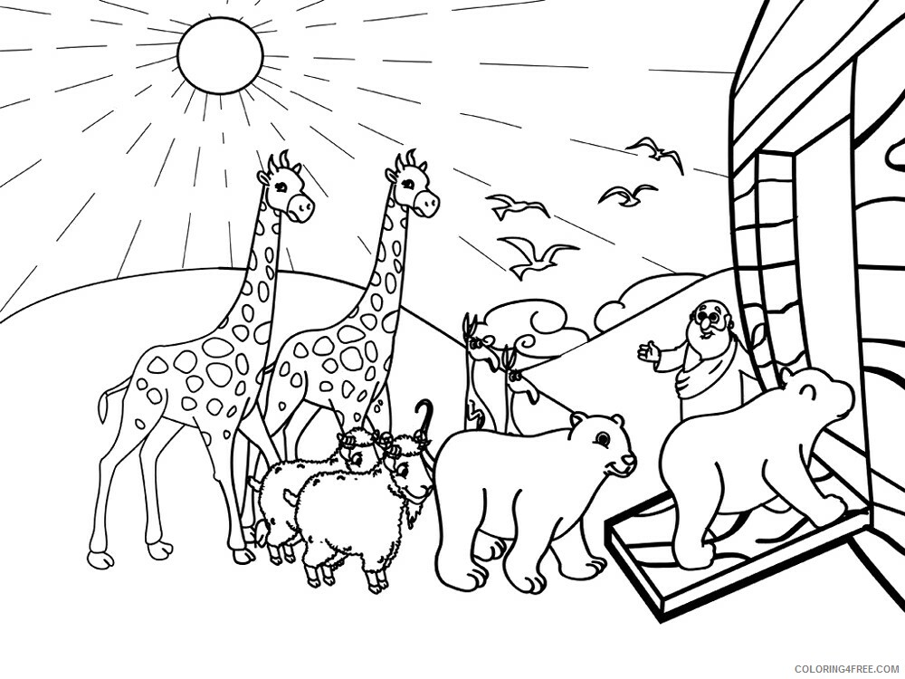 Noahs Ark Coloring Pages for Kids Noahs Ark 5 Printable 2021 474 Coloring4free
