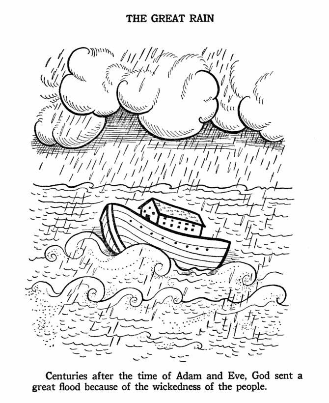 Noahs Ark Coloring Pages for Kids The Great Rain Noahs Ark Printable 2021 477 Coloring4free