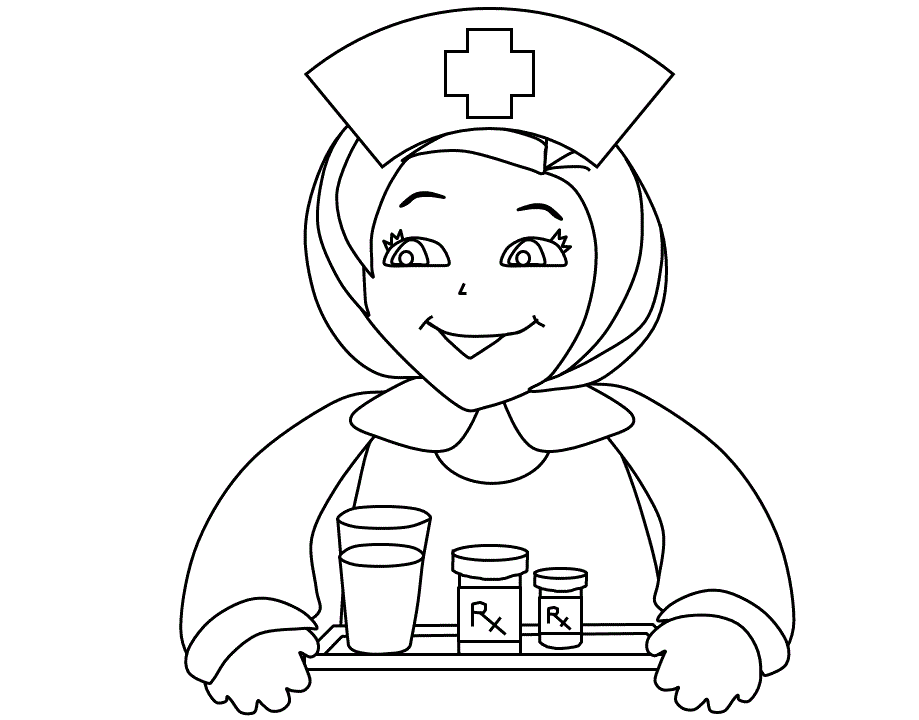 Nurse Coloring Pages for Kids Nurse Printable 2021 483 Coloring4free