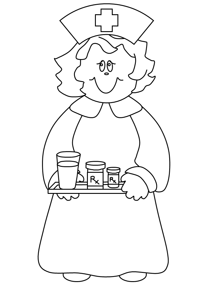 Nurse Coloring Pages for Kids Nurse Printable 2021 484 Coloring4free