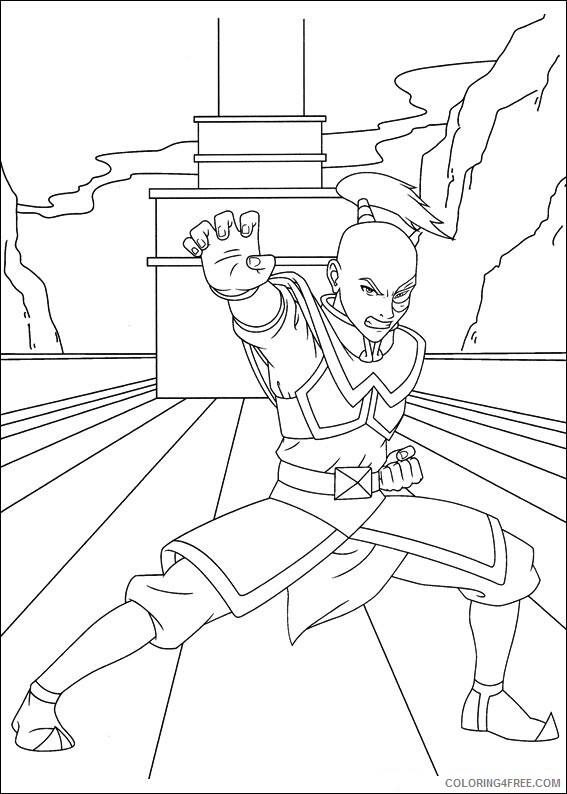 Prince Coloring Pages for Girls angry prince zuko Printable 2021 1021 Coloring4free