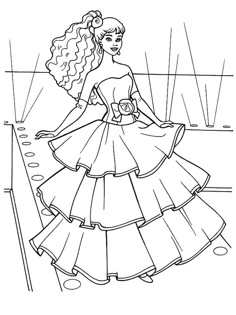 Princess Coloring Pages for Girls Color Princess Printable 2021 1086 Coloring4free