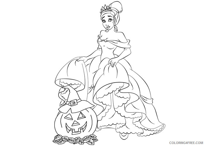 Princess Coloring Pages for Girls Halloween princess Printable 2021 1096 Coloring4free