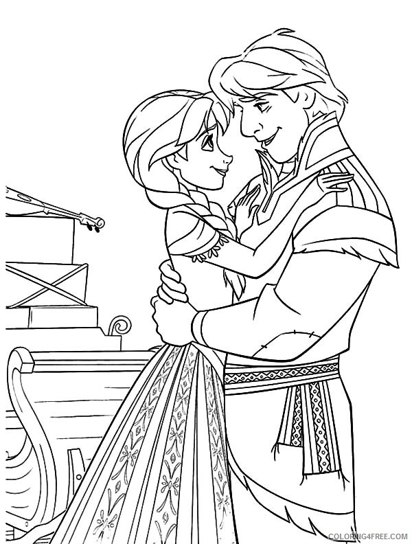 Princess Coloring Pages for Girls Prince Hans and Princess Anna 2021 Coloring4free
