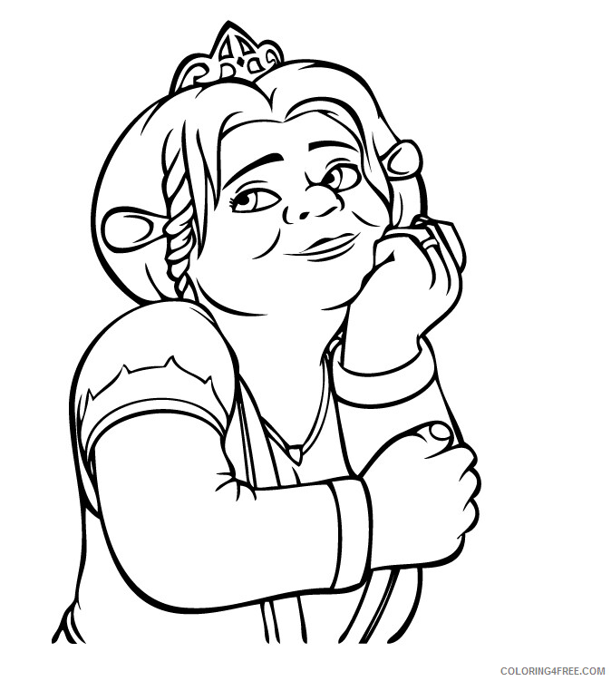 Princess Coloring Pages for Girls Princess Fiona Printable 2021 1127 Coloring4free