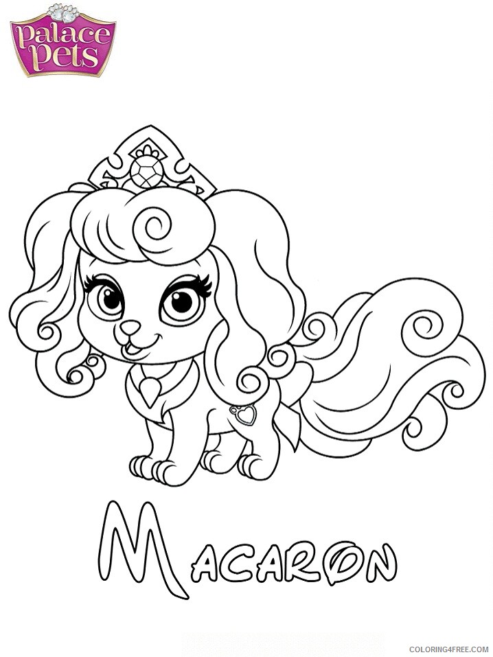 Princess Coloring Pages for Girls macaron princess Printable 2021 1069 Coloring4free