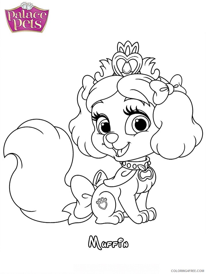 Princess Coloring Pages for Girls muffin princesss Printable 2021 1071 Coloring4free