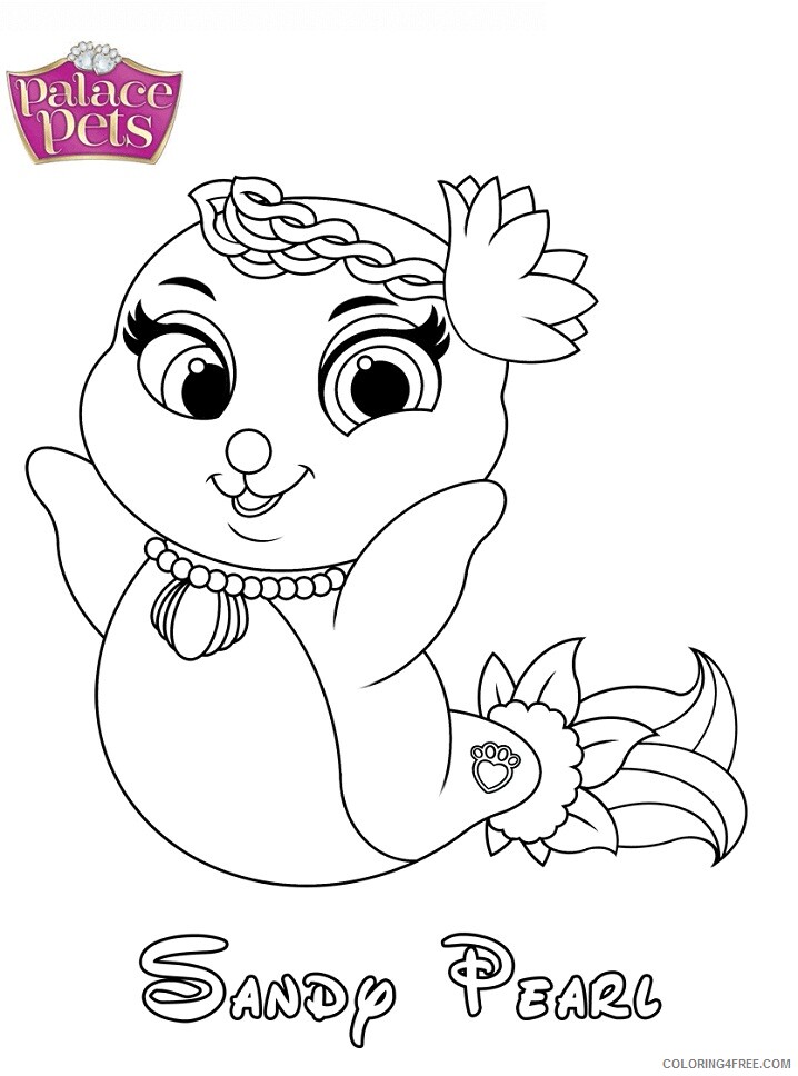 Princess Coloring Pages for Girls sandy pearl princess Printable 2021 1059 Coloring4free