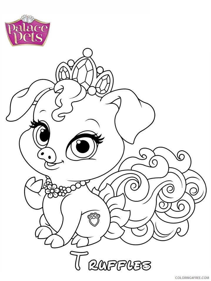 Princess Coloring Pages for Girls truffles princess Printable 2021 1062 Coloring4free
