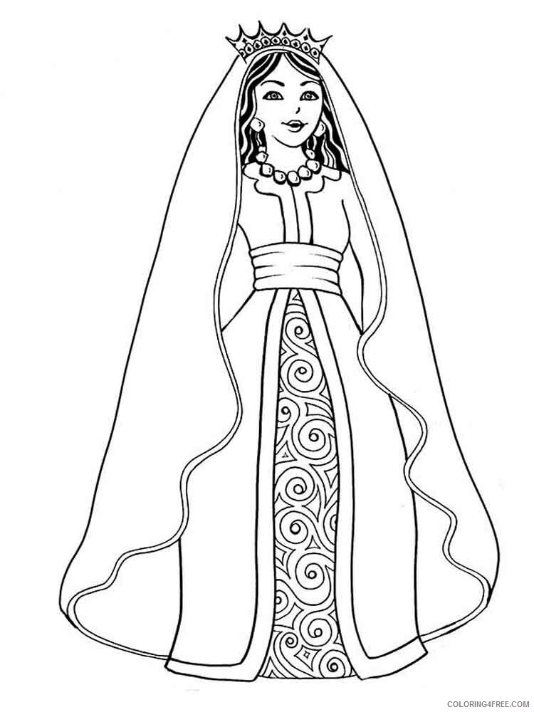 Queen Coloring Pages for Girls queen 1 Printable 2021 1148 Coloring4free