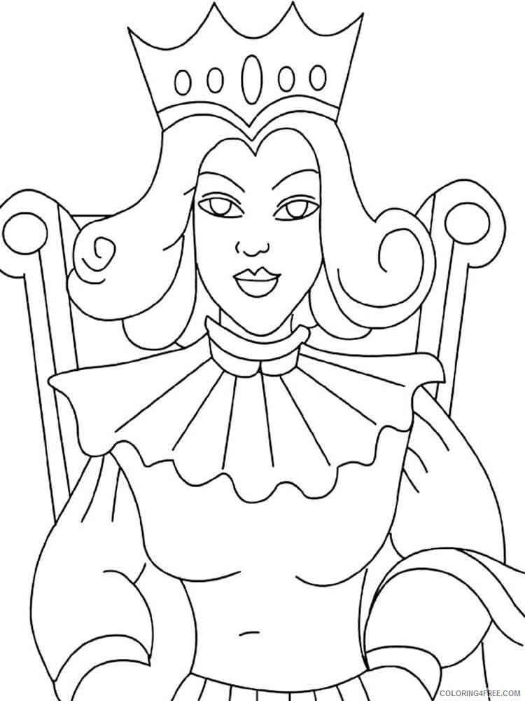 Queen Coloring Pages for Girls queen 10 Printable 2021 1149 Coloring4free