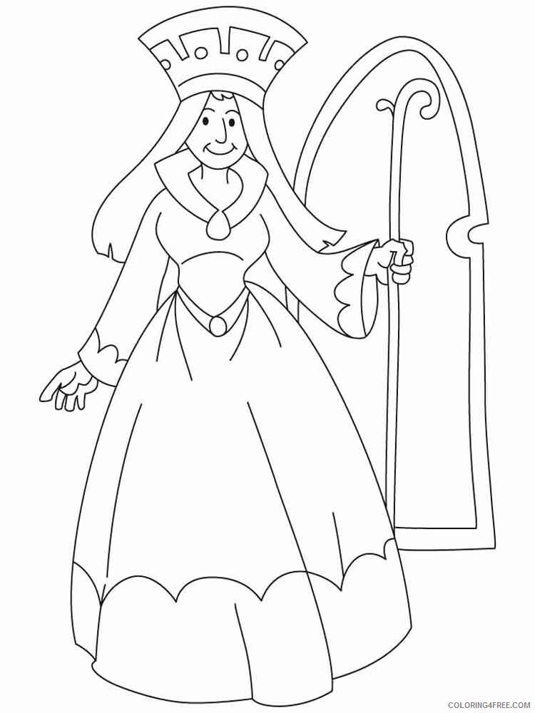 Queen Coloring Pages for Girls queen 13 Printable 2021 1151 Coloring4free