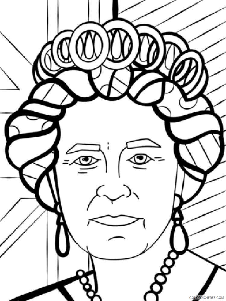 Queen Coloring Pages for Girls queen 14 Printable 2021 1152 Coloring4free