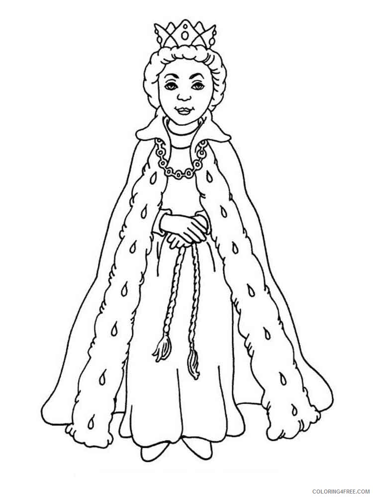 Queen Coloring Pages for Girls queen 15 Printable 2021 1153 Coloring4free