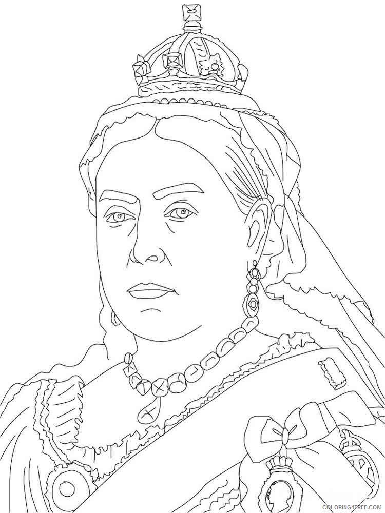 Queen Coloring Pages for Girls queen 2 Printable 2021 1156 Coloring4free