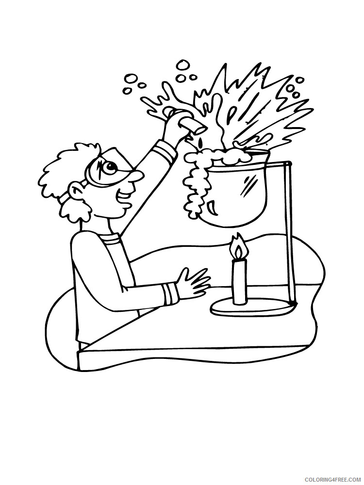 Scientist Coloring Pages for Kids Scientist 13 Printable 2021 517 Coloring4free