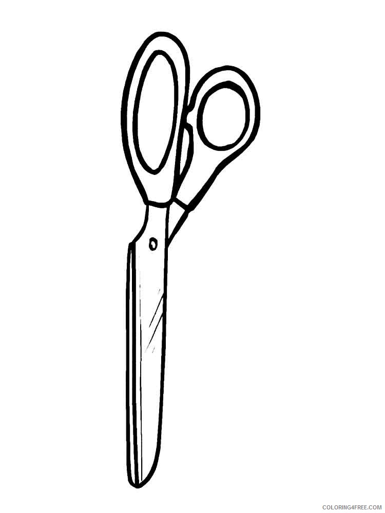 Scissors Coloring Pages for Kids scissors 1 Printable 2021 525 Coloring4free