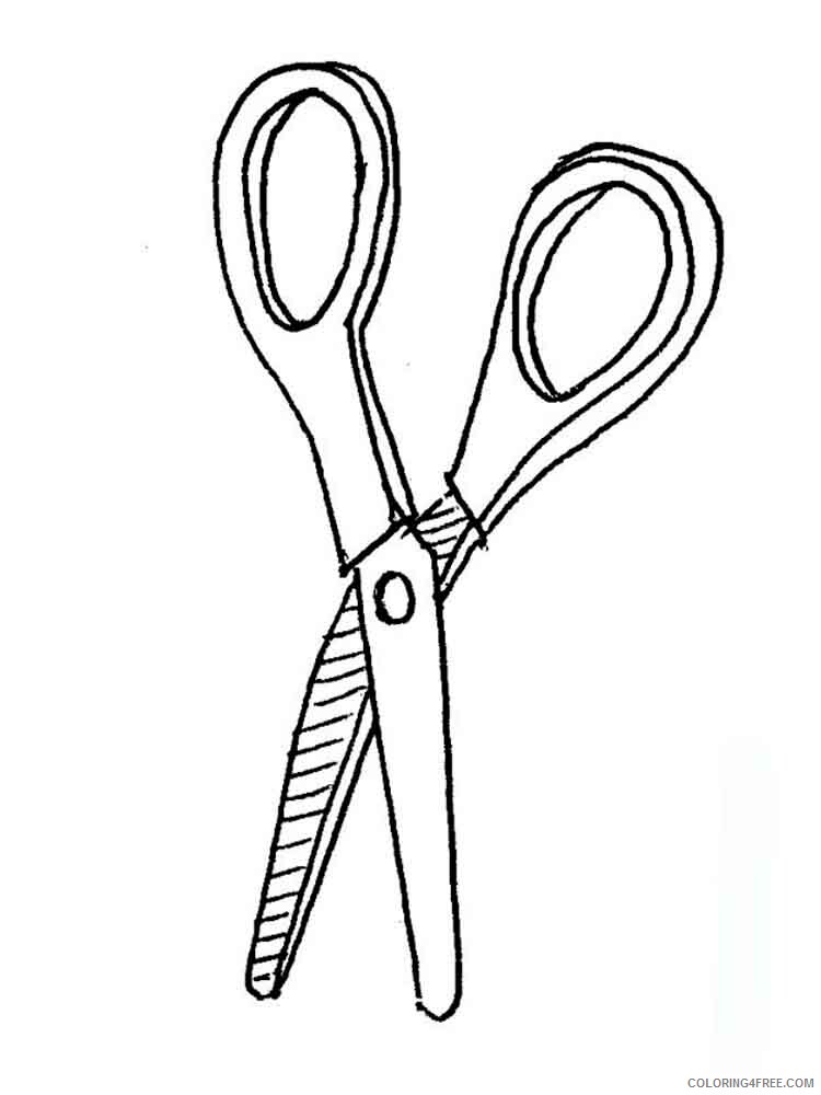Scissors Coloring Pages for Kids scissors 2 Printable 2021 526 Coloring4free