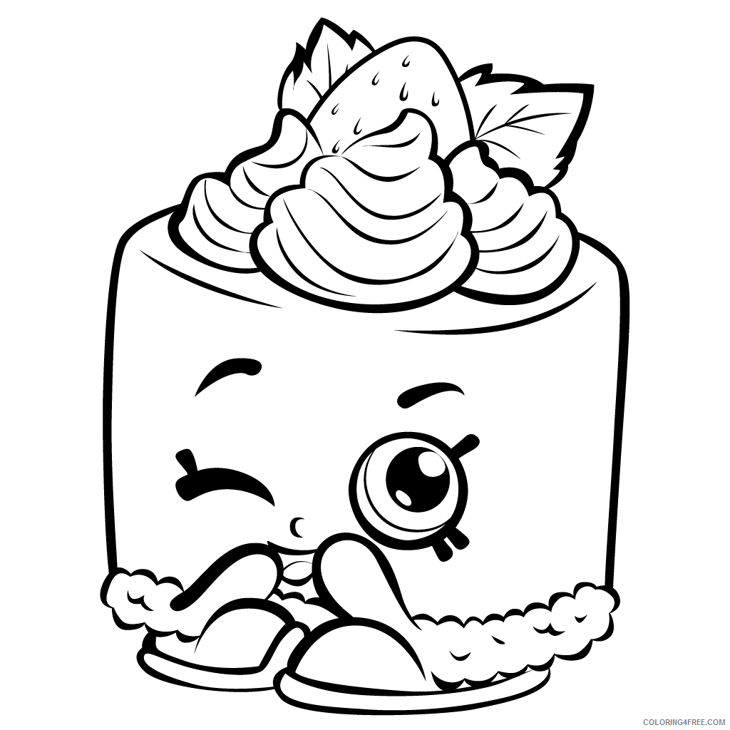 Shopkins Coloring Pages for Girls Color Free Shopkins Printable 2021 1224 Coloring4free